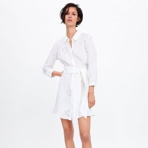 Zara Belted Embroidered Tunic